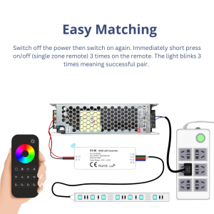 V3-M RGB LED Mini RF Controller